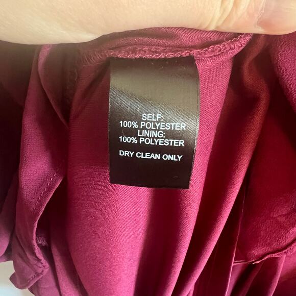 Lulus Forevermore Burgundy Skater Fit and Flare Dress NWT Size Large - Picture 7 of 8
